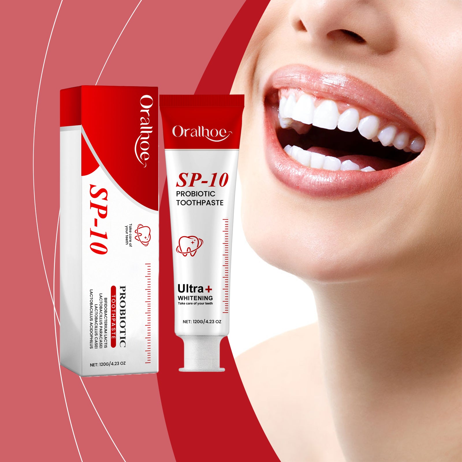 Oralhoe Probiotic Toothpaste Gently Cleans And Protects Teeth To Reduce Stains Lasting Oral Care