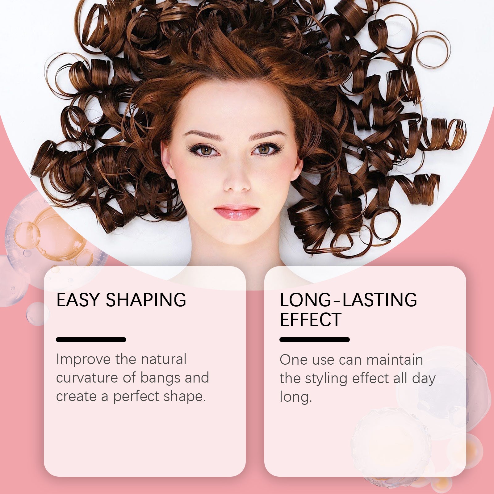 Hoegoa Fringe Softener Care Cream Improves Hair Frizz, Moisturizes And Softens Hair Care Moisturizer