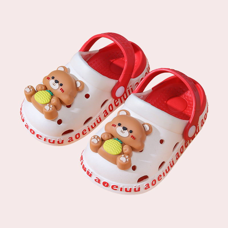 New Children's Hole Shoes Baby Boys And Girls Summer Cute Outer Wear Toddler Soft Bottom Sandals And Slippers