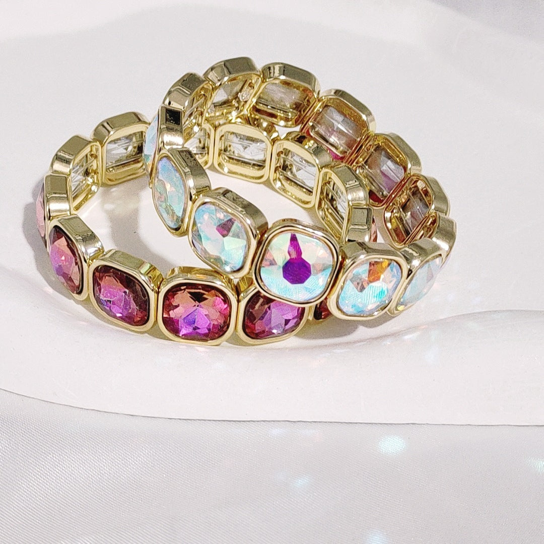 Special-interest Design Diamond Female Bohemian Gem Brace Lace Bracelet