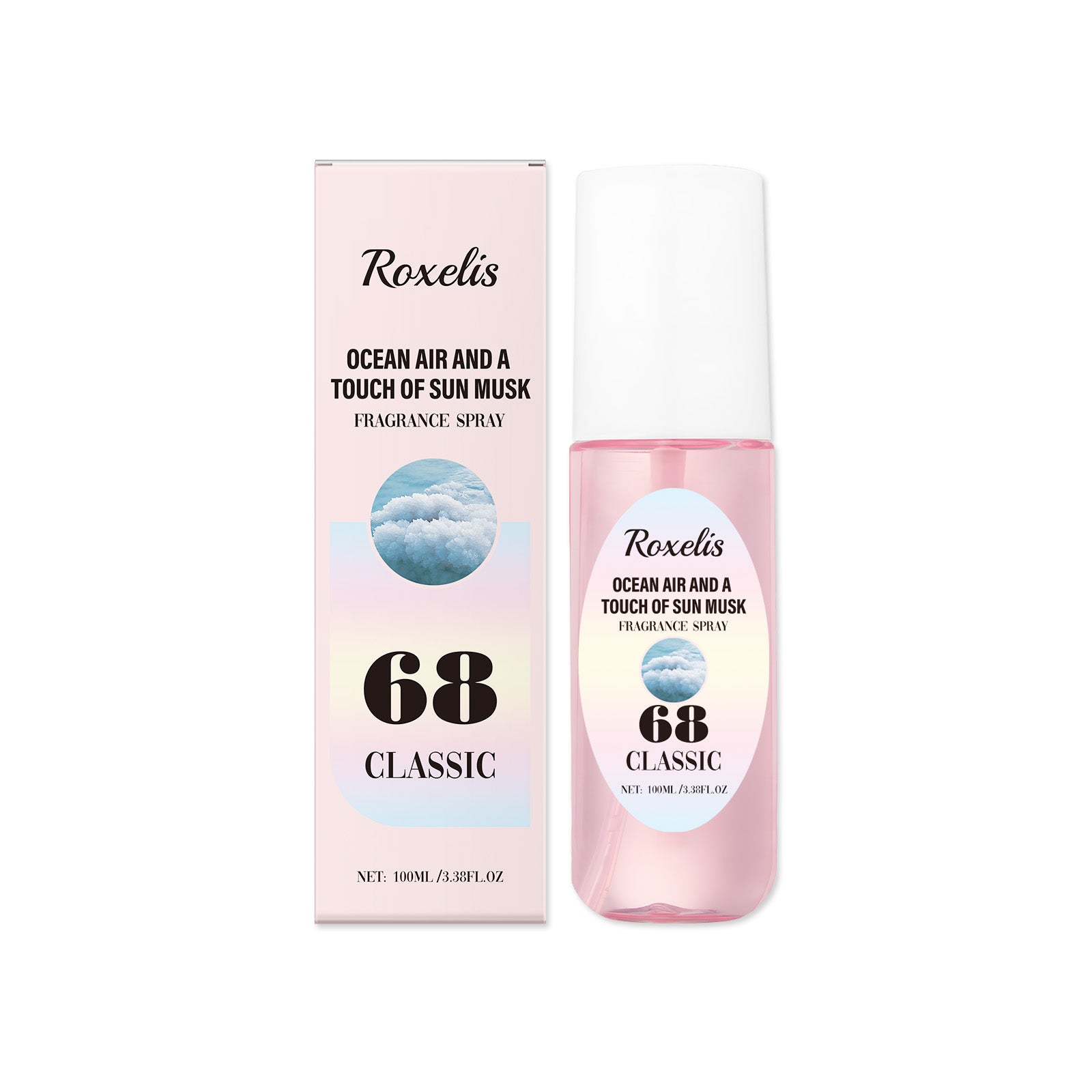 Roxelis Light Sea Salt Body Spray Long-Lasting Fragrance To Remove Odors Fresh Elegant Fresh Perfume Spray