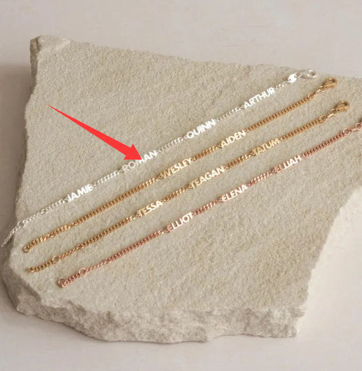 DIY Personalized Name Bracelet Cuban Chain