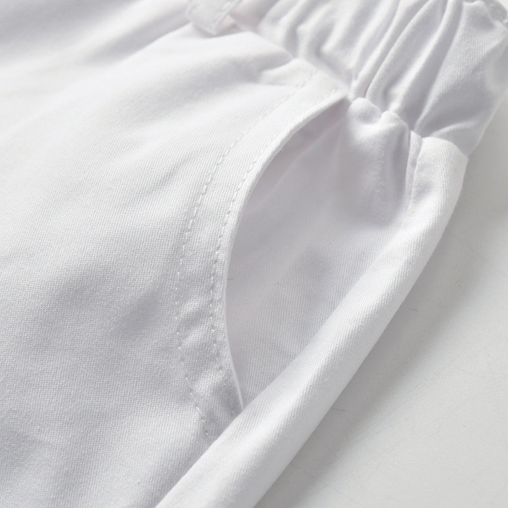 Boy Baby Solid Color Casual Cotton Shorts