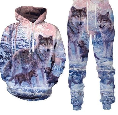 Fashion New 3D Printing Sweatshirt And Sweatpants