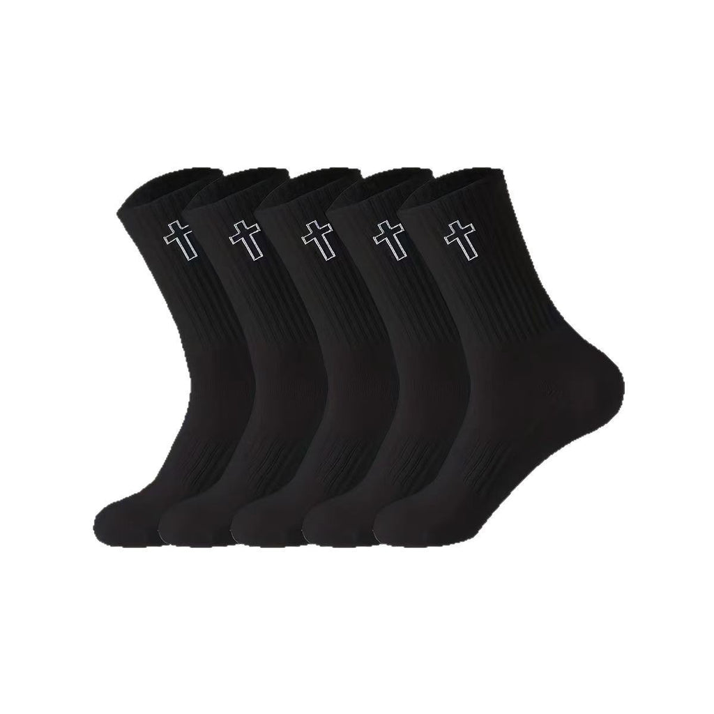 Men's Sweat Absorbing And Deodorant Sports And Leisure Mid-calf Socks