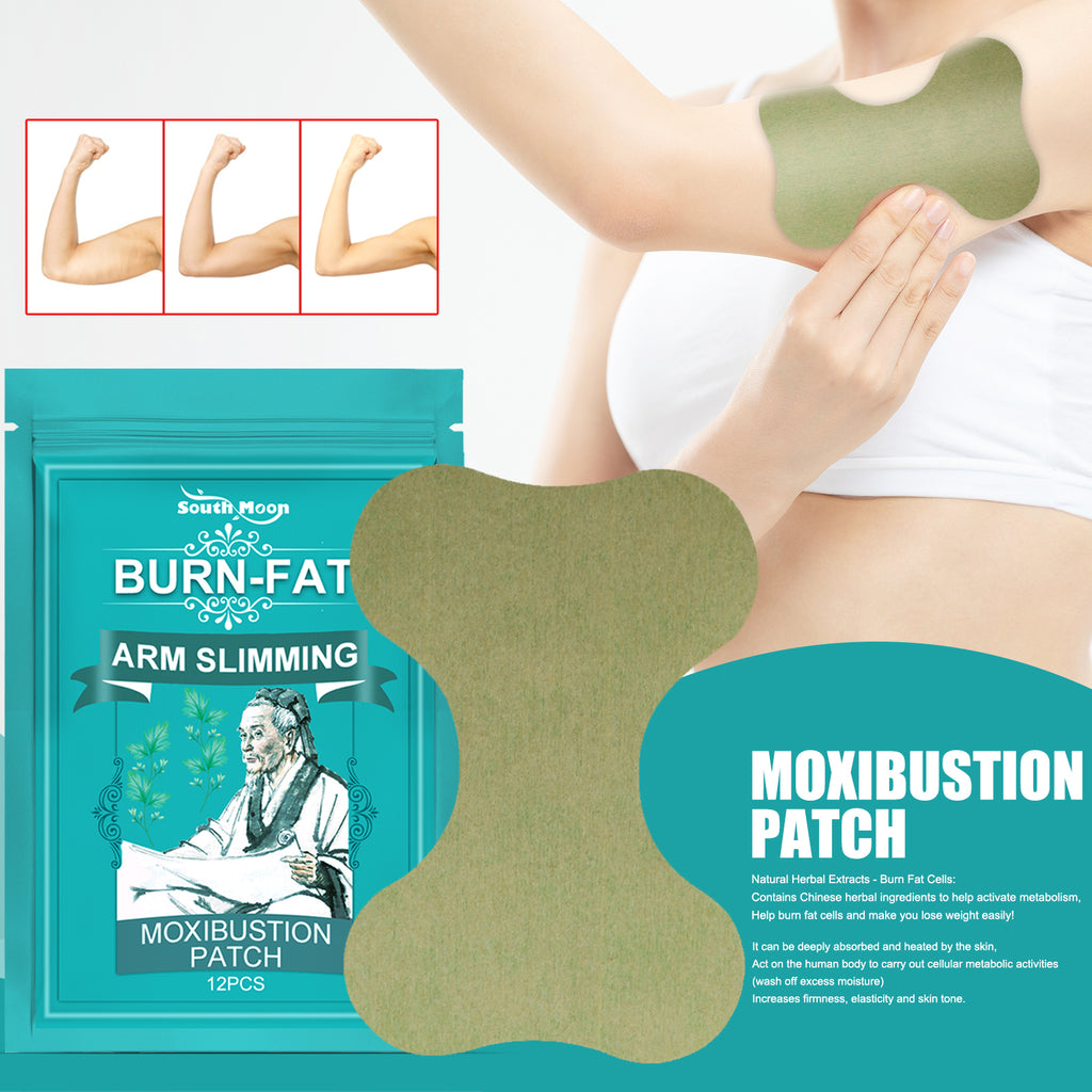South Moon Thin Arm Moxibustion Paste, Down Hot Compress Burn Fat Lose Weight Patch