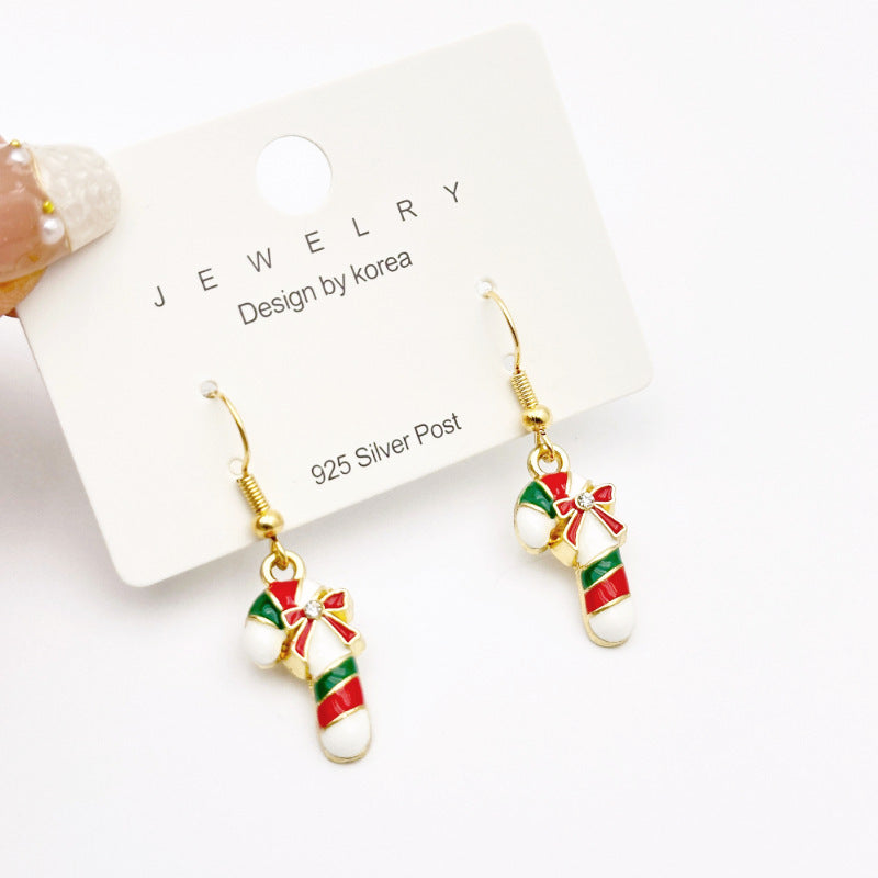 New Red Bow Handmade Beaded Ear Stud Necklace Bracelet