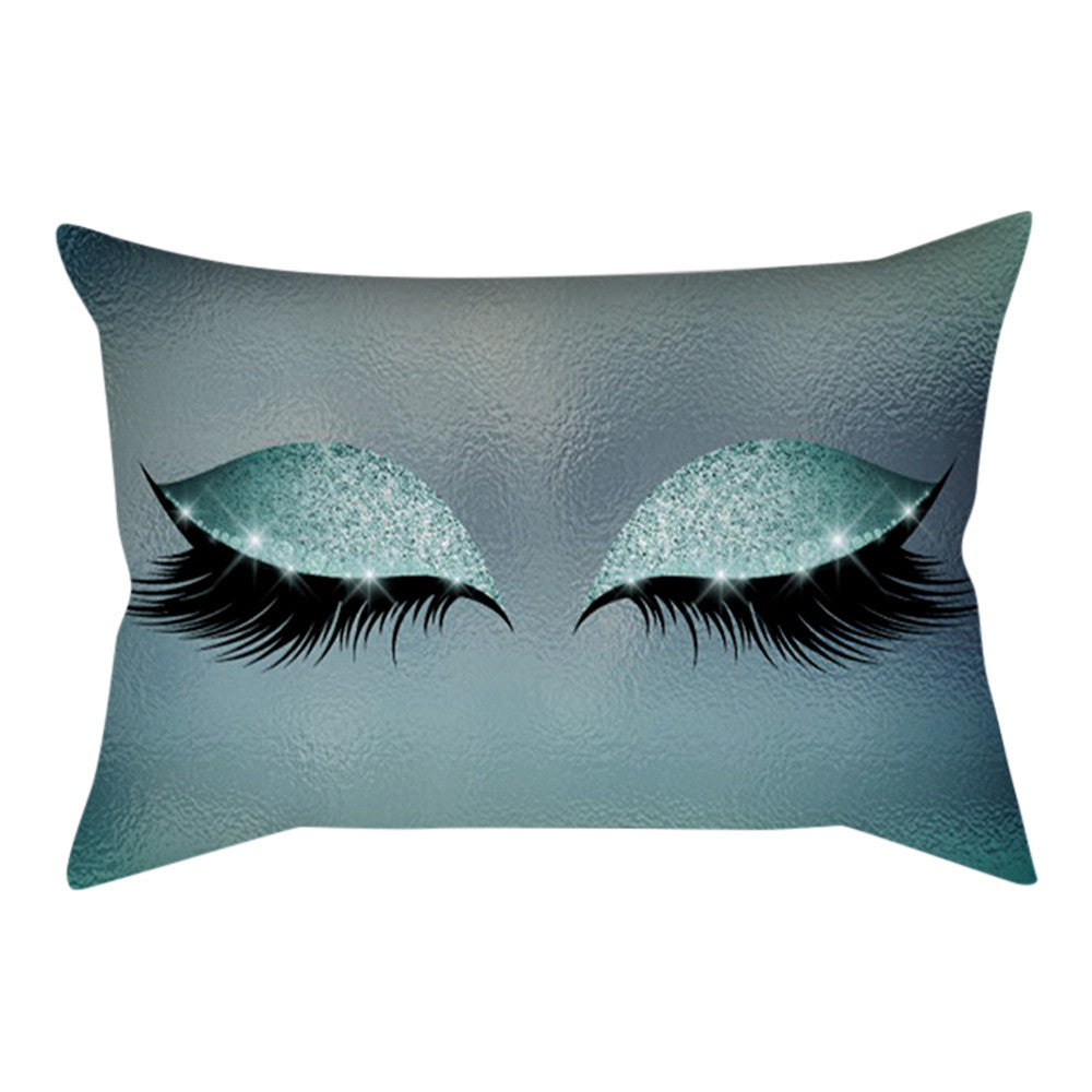Eyelash Out Soft Velvet Cushion Cover 30x50cm Marble Pillow Cases funny cushions new Home Sofa Bed decor fashion on pillow