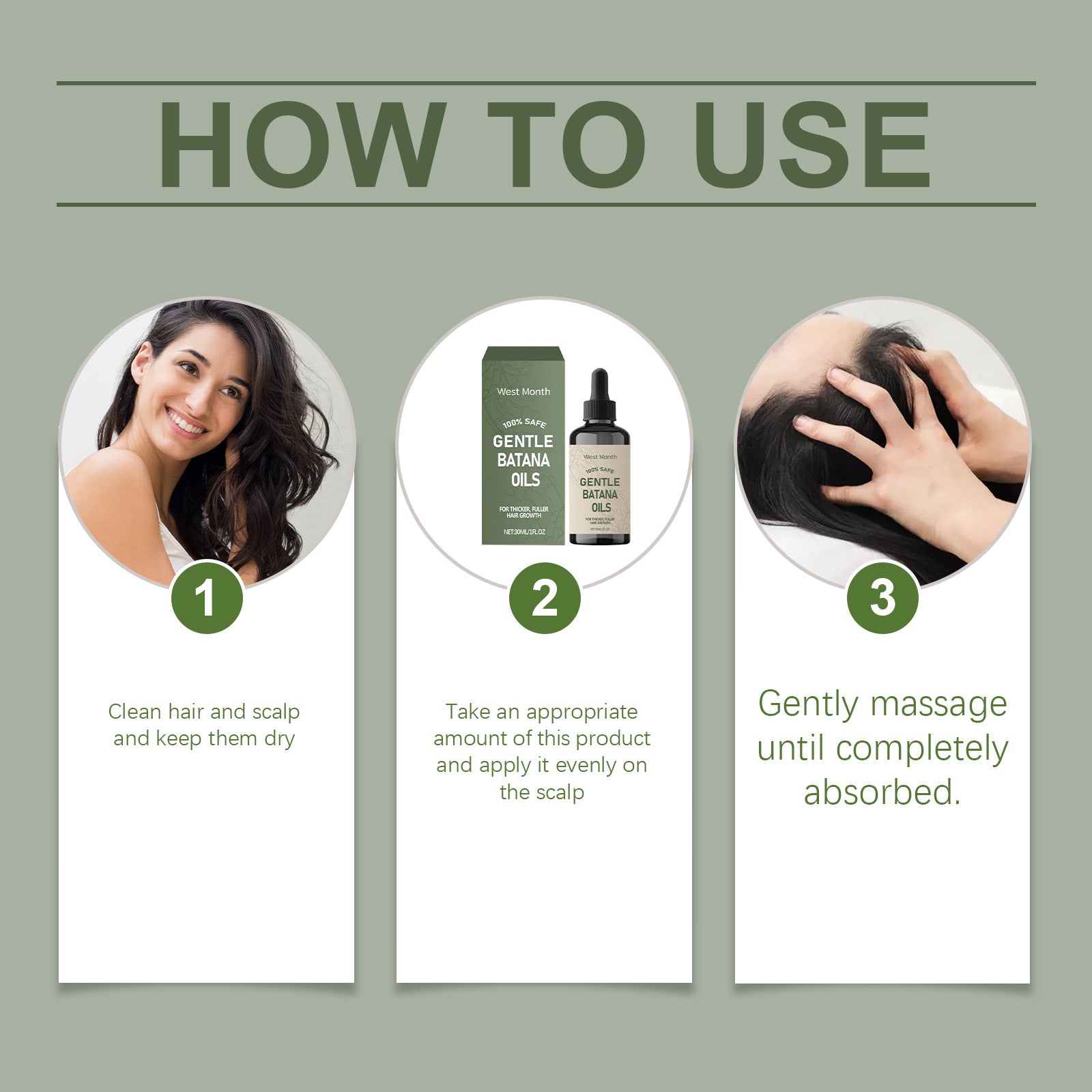 West Month Batana Hair Care Essential Oil, Gently Nourishes Hair And Brightens Hair Care Oil