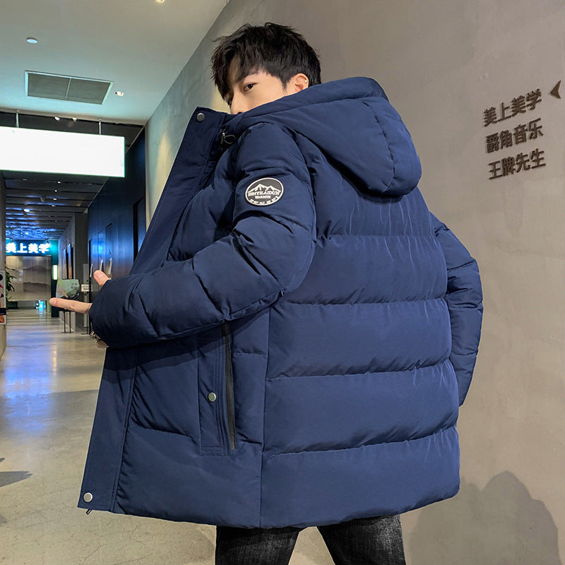 Men's Winter Down Cotton Jacket Youth Thickened