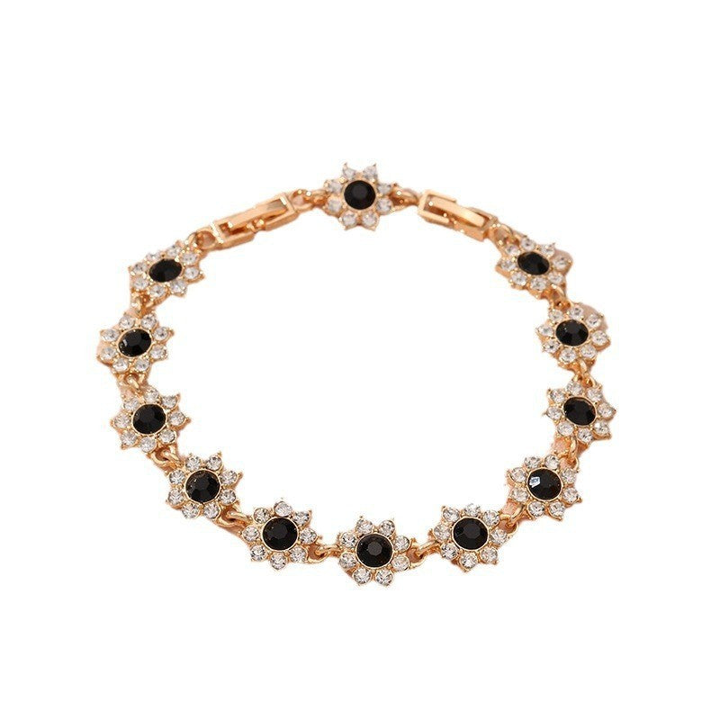 Affordable Luxury Style European And American Colored Gems Bracelet