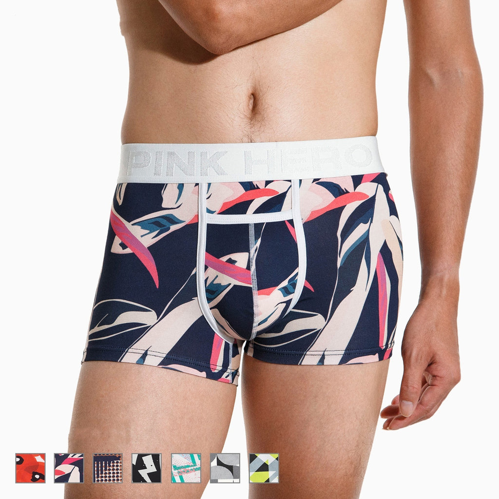 Men's Pocket Underwear Boxer Pure Cotton Digital Printing Soft And Colorfast