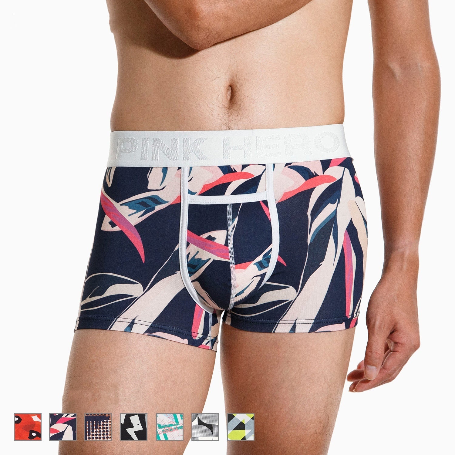 Men's Pocket Underwear Boxer Pure Cotton Digital Printing Soft And Colorfast