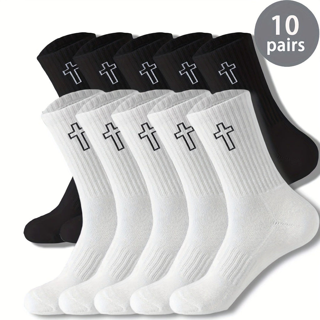 Men's Sweat Absorbing And Deodorant Sports And Leisure Mid-calf Socks