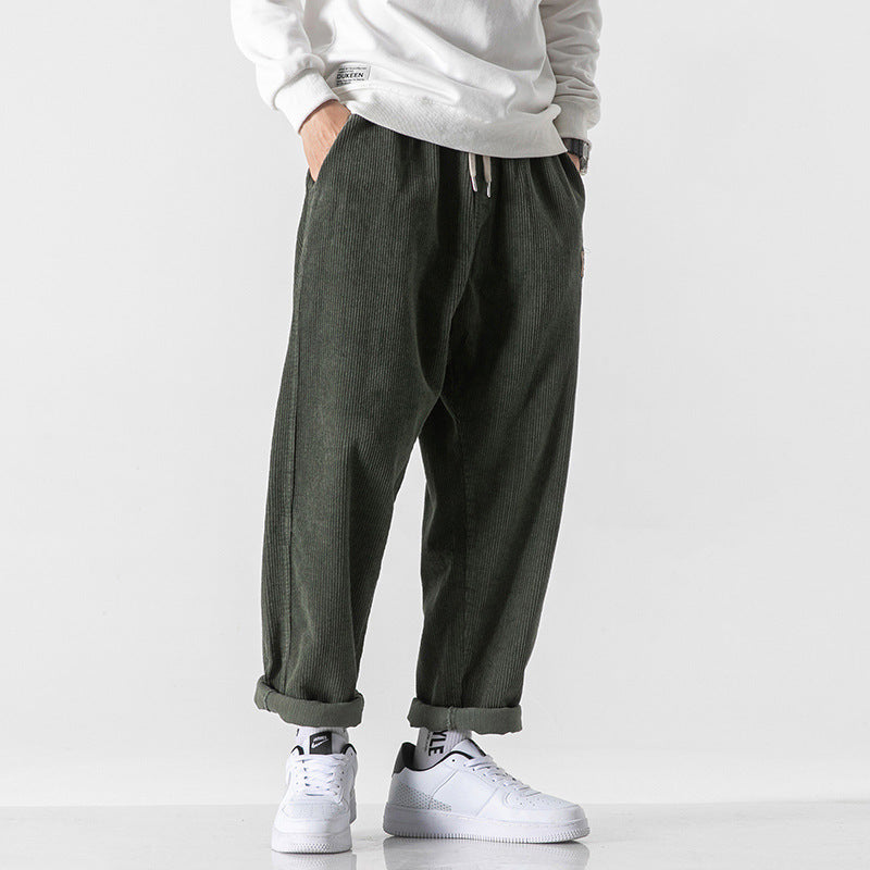 Loose Straight Sports Pants Autumn And Winter Men