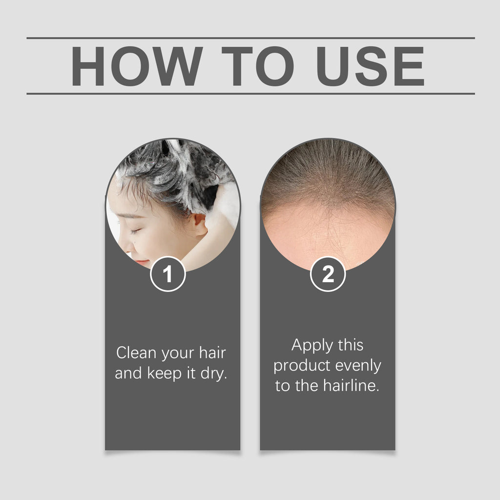 Hoegoa Light Brown Volumizing Hair Powder Hair Shade Powder Embellishes Forehead Refreshing Long-Lasting Styling Hair