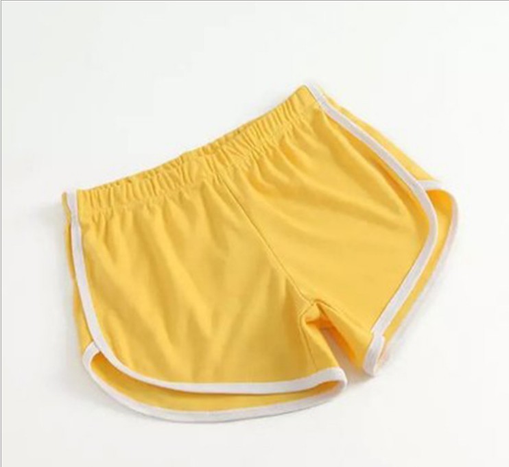 Solid Color Breathable Workout Shorts Women's Candy Color Hot Pants Shorts