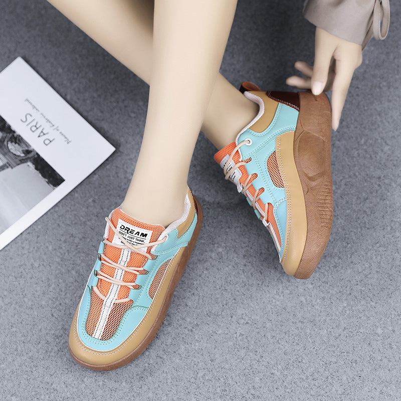 School Girls Wear Breathable Sneakers