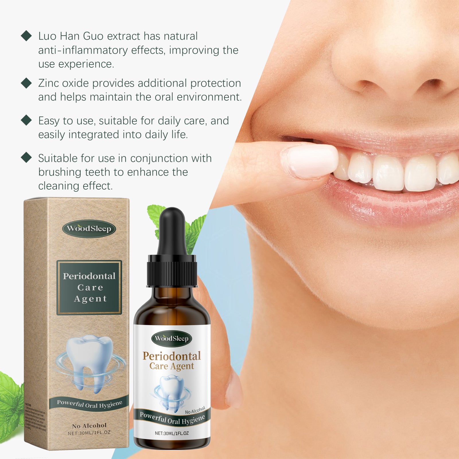 WoodSleep Oral Care Fresh Breath Care Dental Hygiene Environment Dental Cleaning Care