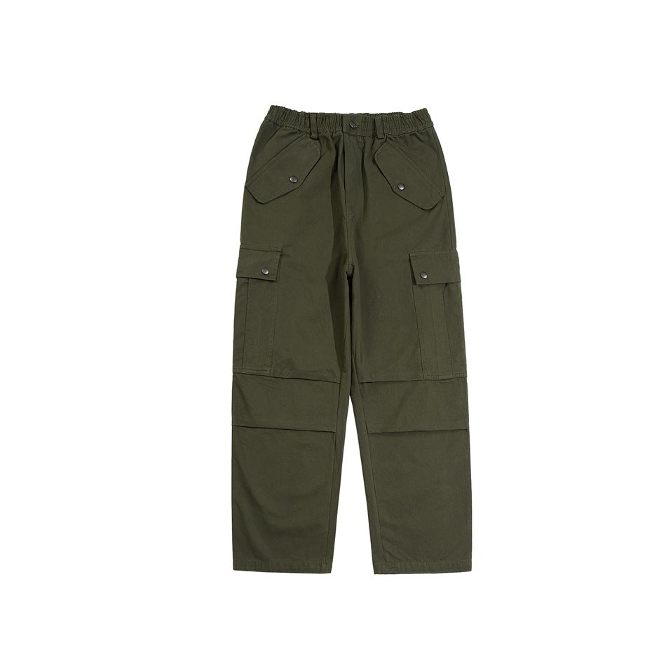 Retro Multi-pocket Cargo Pants Men And Women