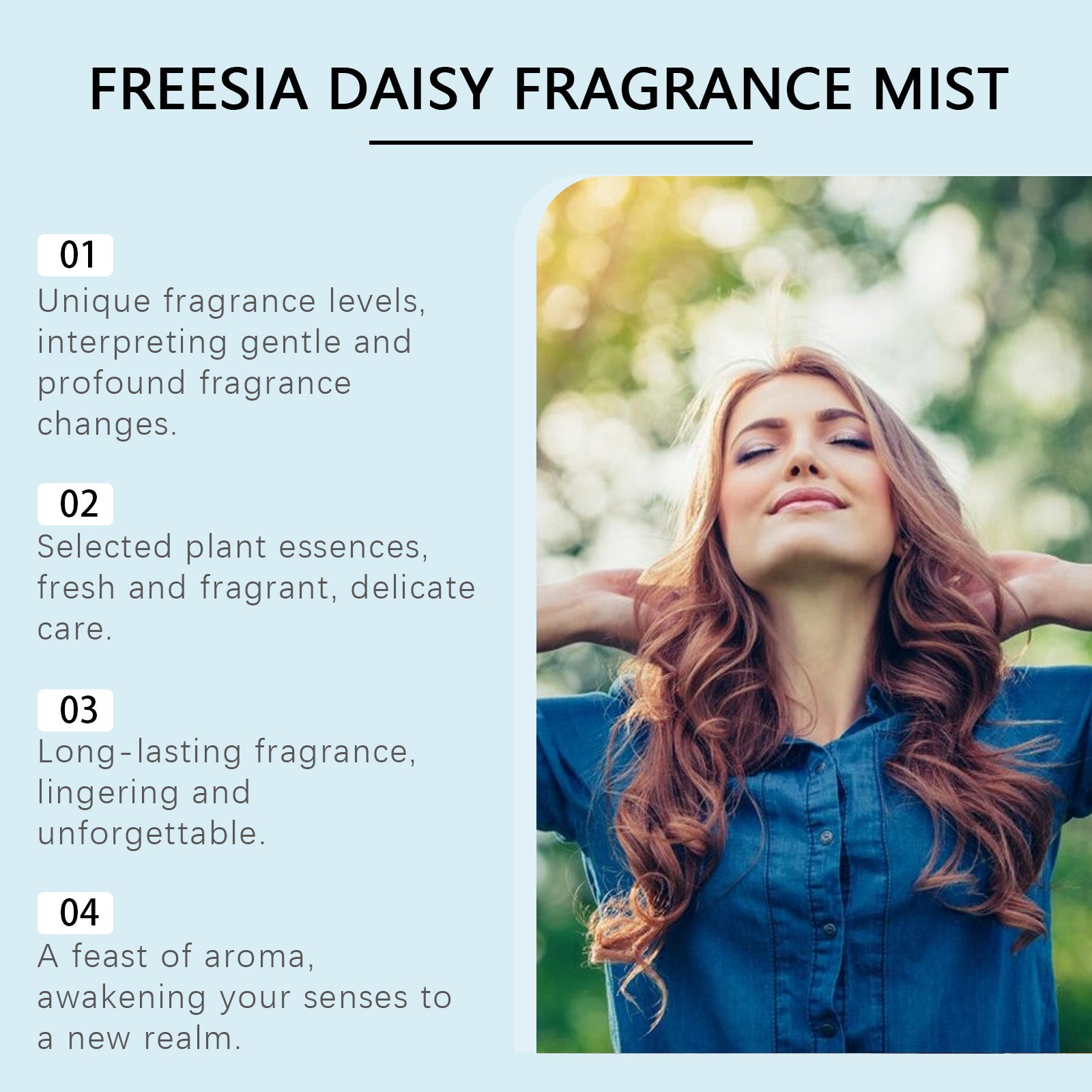 Roxelis Freesia Daisies Romantic Body Fragrance Light Fragrance Perfume Long Lasting Fresh Fragrance Fragrance Body Stay Fragrance Body Spray