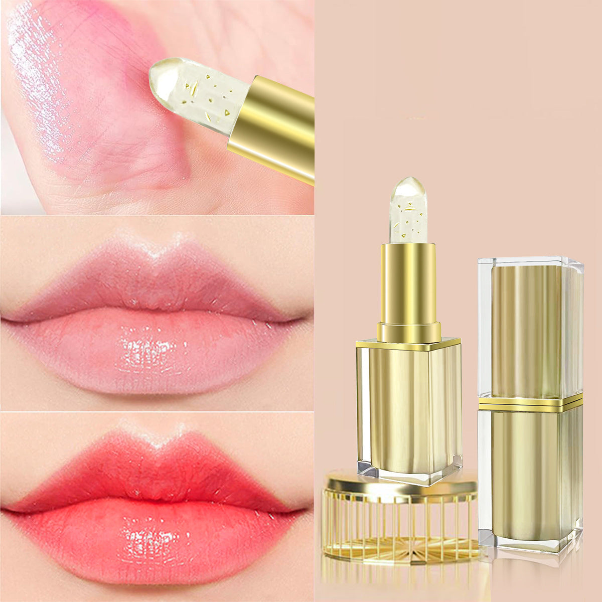 Moisturizing And Temperature Feeling Color-changing Lipstick Lip Balm
