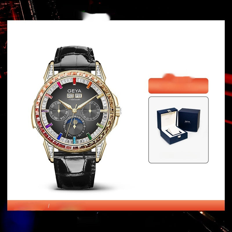 Rainbow Circle Multifunctional Mechanical Watch Fully Automatic Waterproof Men's