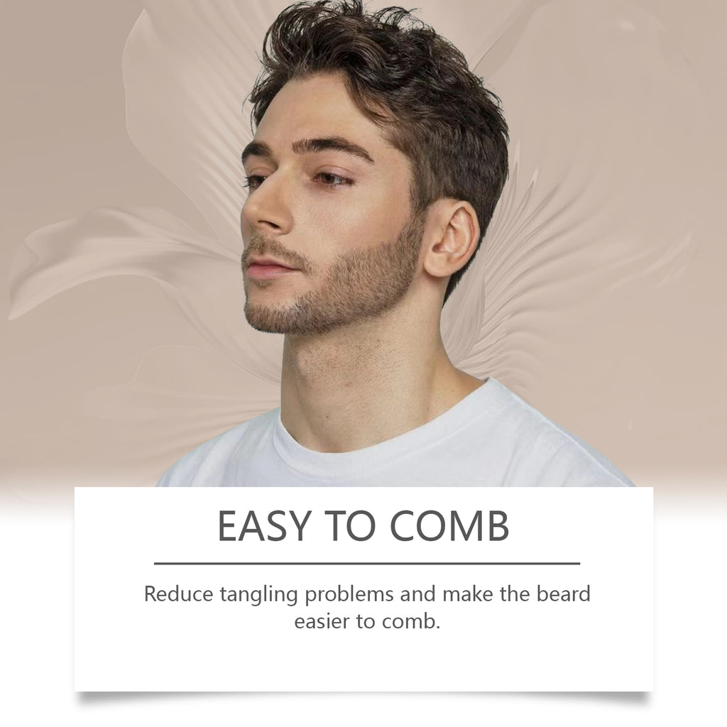 East Moon Facial Hair Treatment For Men Nourishes, Brightens, Delicate Pores, Hydrates And Moisturizes Facial Hair Oil For Men