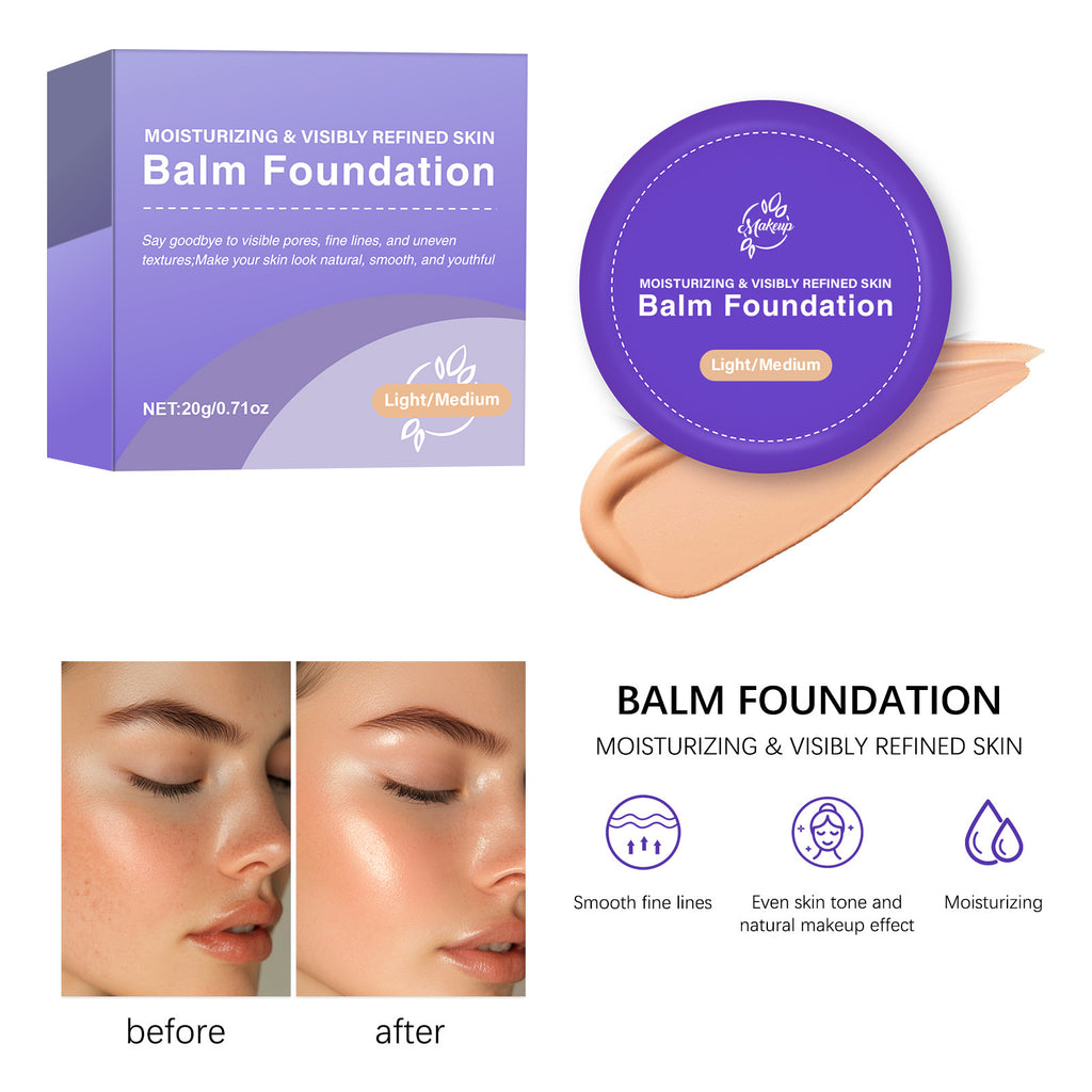 Concealer Foundation Cream Lightweight Moisturizing Nude Makeup Lasting