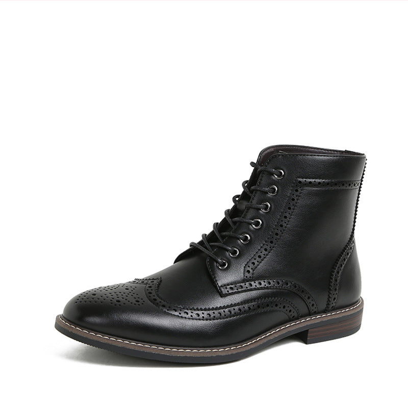 Autumn And Winter New Retro High-top Men's Work Ankle Boots
