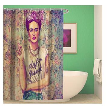 Ethnic style hand-painted Freita Carlo Shower Curtains Rideau de douche Cortina de ducha Bathroom Supplies