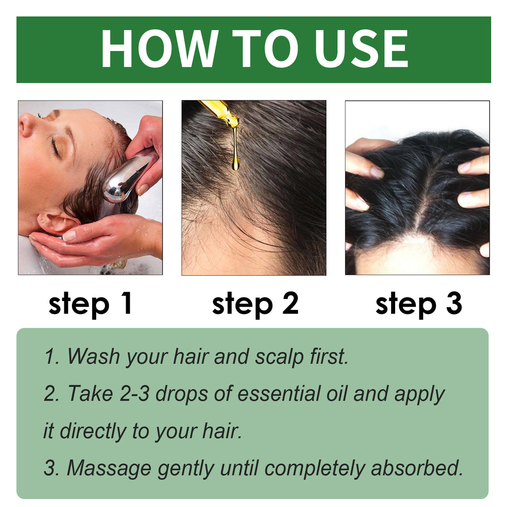 Hoegoa Rosemary Hair Care Essential Oil Softens Hair Repair Dry Hair Frizz And Moisturizes Hair End Care Essential Oil