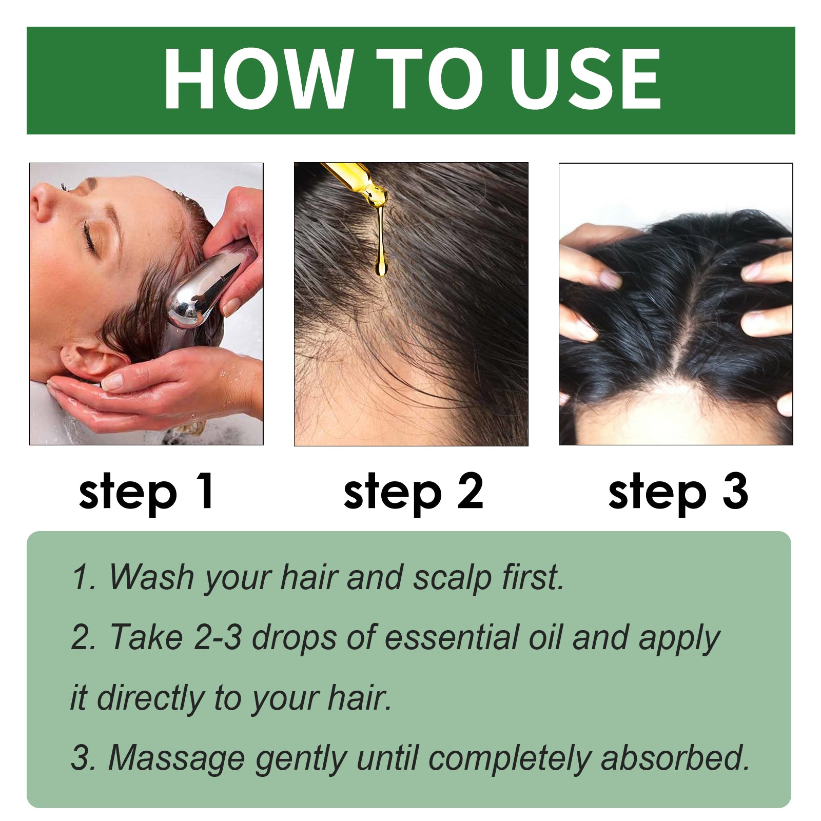 Hoegoa Rosemary Hair Care Essential Oil Softens Hair Repair Dry Hair Frizz And Moisturizes Hair End Care Essential Oil