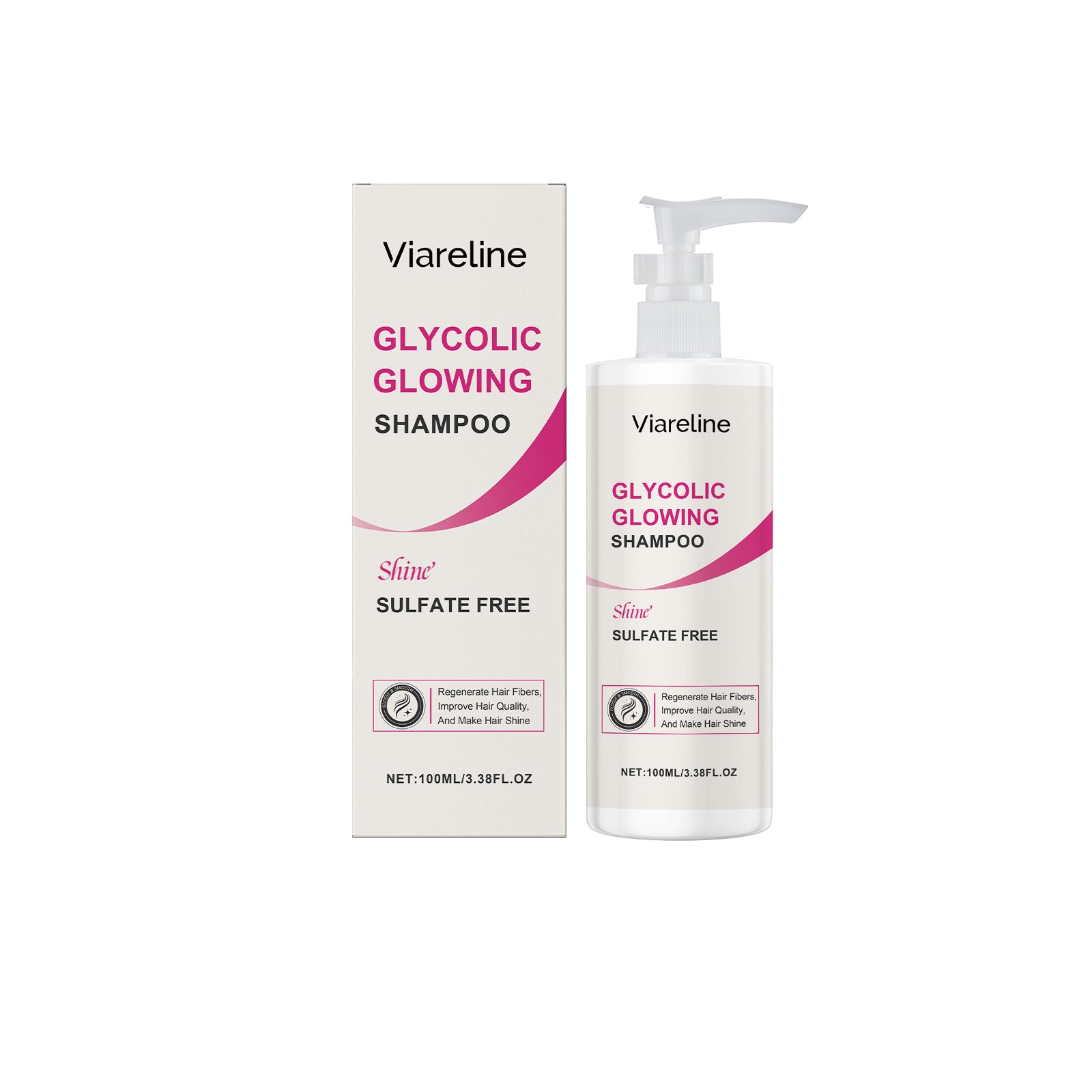 Viareline Glossy Nourishing Shampoo Hydrates Moisturizing Gently Cleans Anti-Dry Hair And Smooth Shampoo