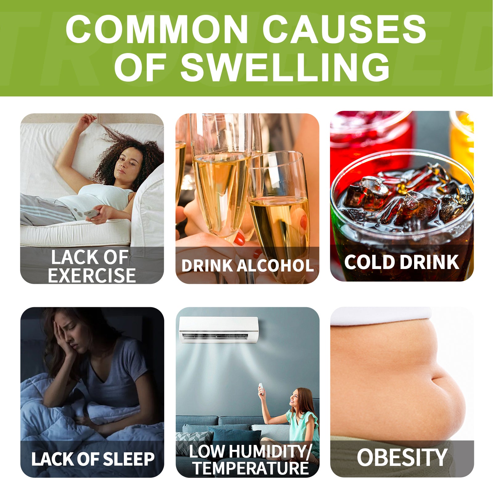 Googeer Anti-Swelling All Natural Tea, Firming Skin Waist Belly Thighs Reduce Swelling To Highlight Body Slimming Tea