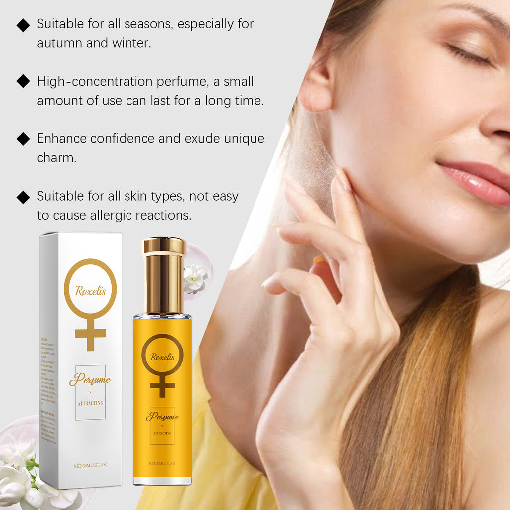 Roxelis Jasmine Women's Perfume Delicate Light Floral Tone Exudes Charm Natural Fresh Fragrance Lasting Fragrance Perfume