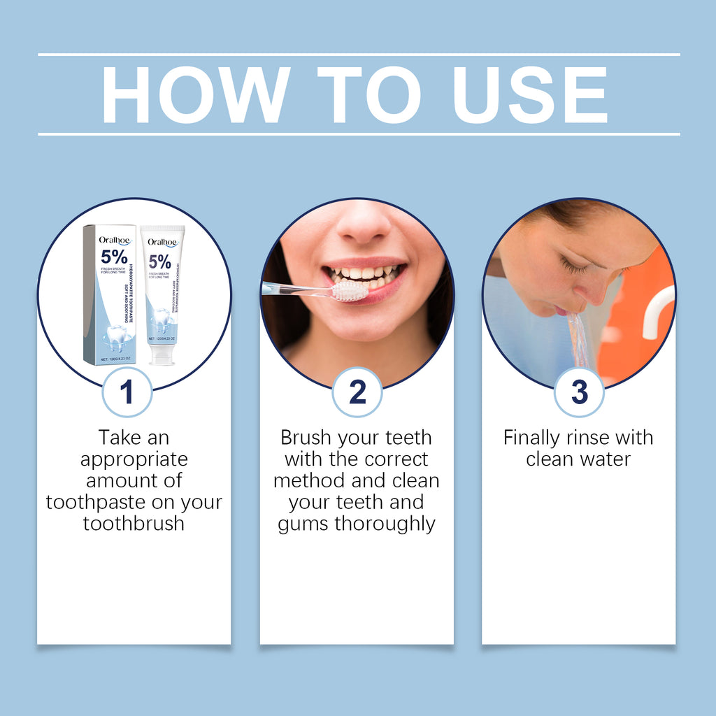 Oralhoe Repair Toothpaste Gently Cleans Teeth Repair Dental Hygiene Care Brightening And Stain Removing Mint Toothpaste