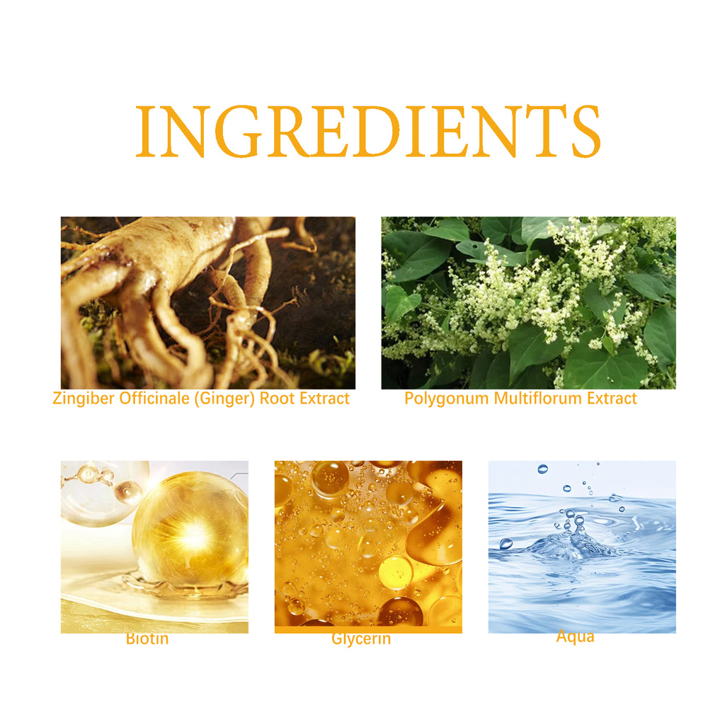 OUHOE Biotin Hair Growth Serum, Nourish Hair Root Repair Hair Sere Short-Tempered Prevent Drop Hair