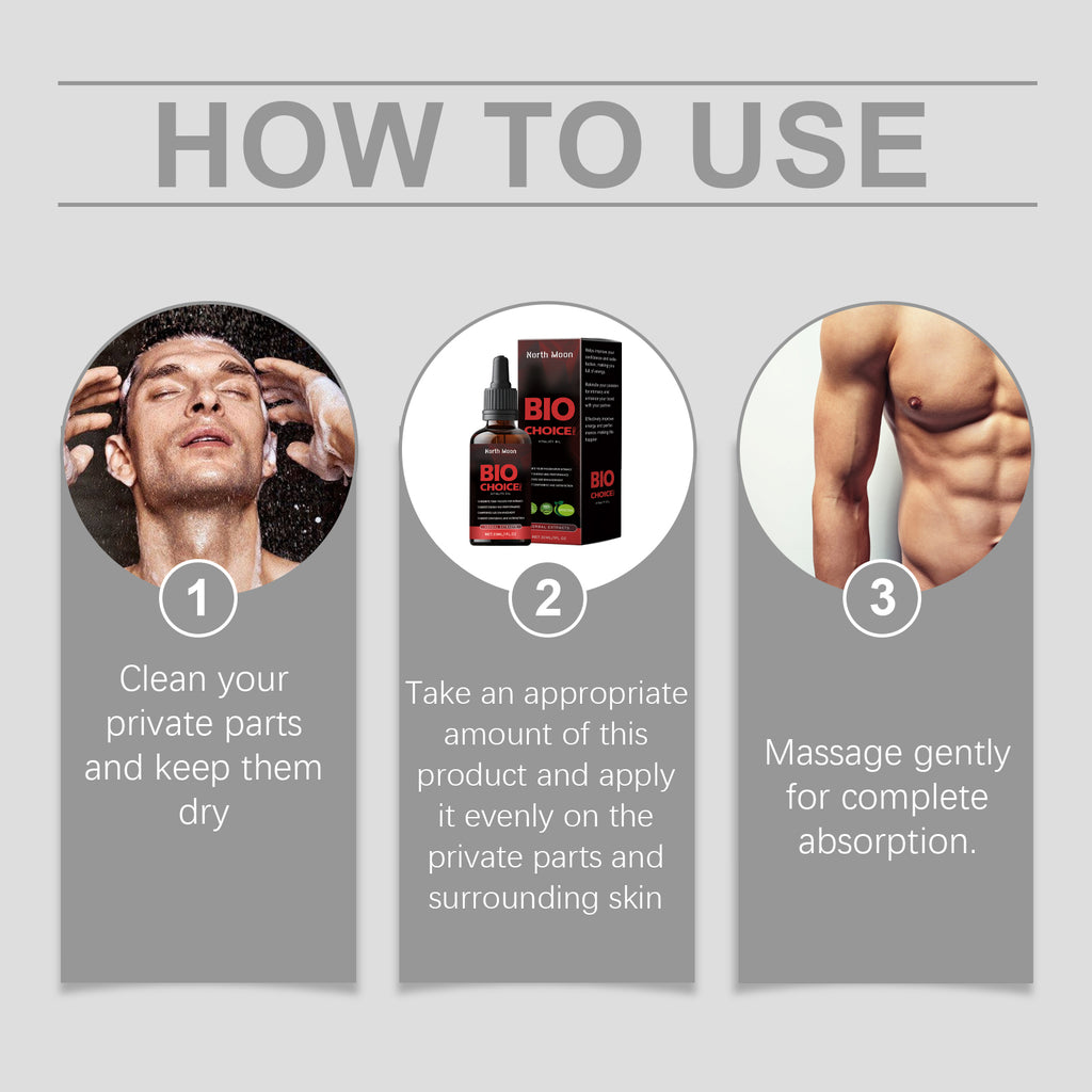 North Moon Men's Oil Herbal Essence Boosts Vitality And Gently Nourishes Men's Body Oil