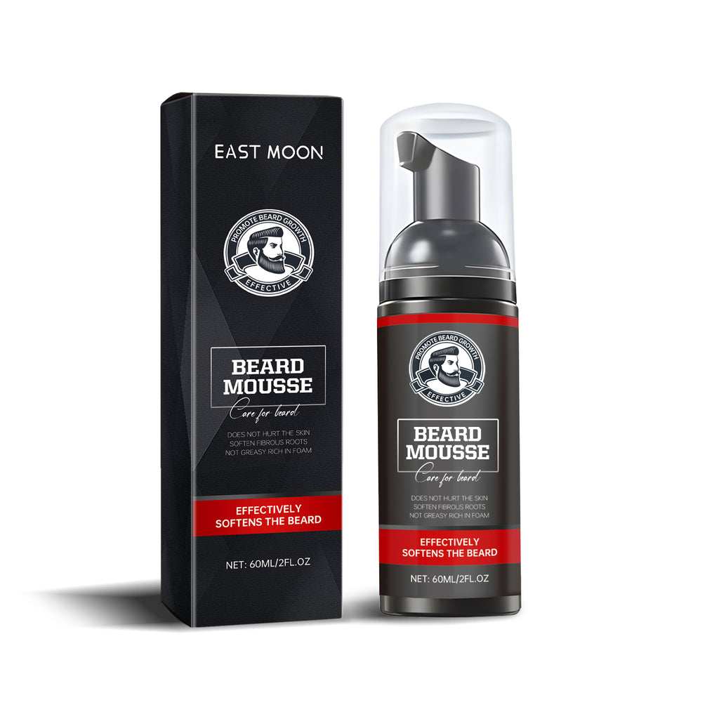 Facial Hair Cleansing Mousse Moisturizes And Moisturizes Men's Facial Hair Care Beard