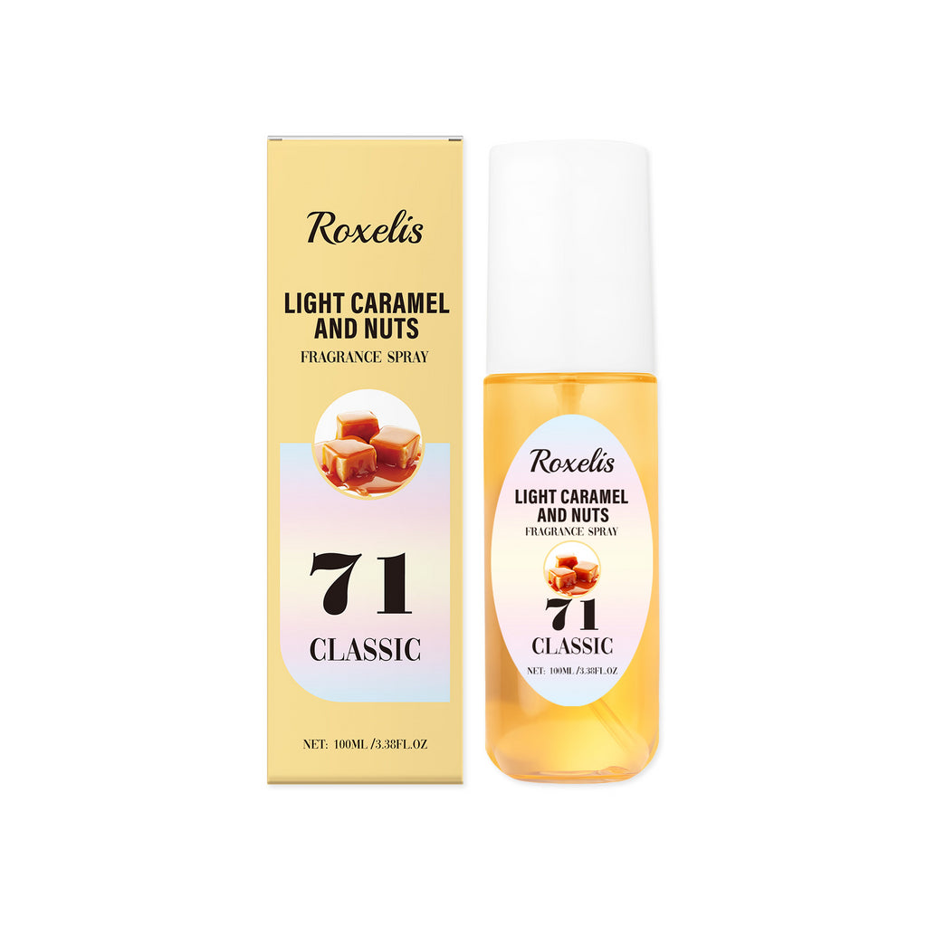 Roxelis Light Caramel Body Spray Long-Lasting Fresh Fragrance For Body Fragrance Light Perfume For Body Spray