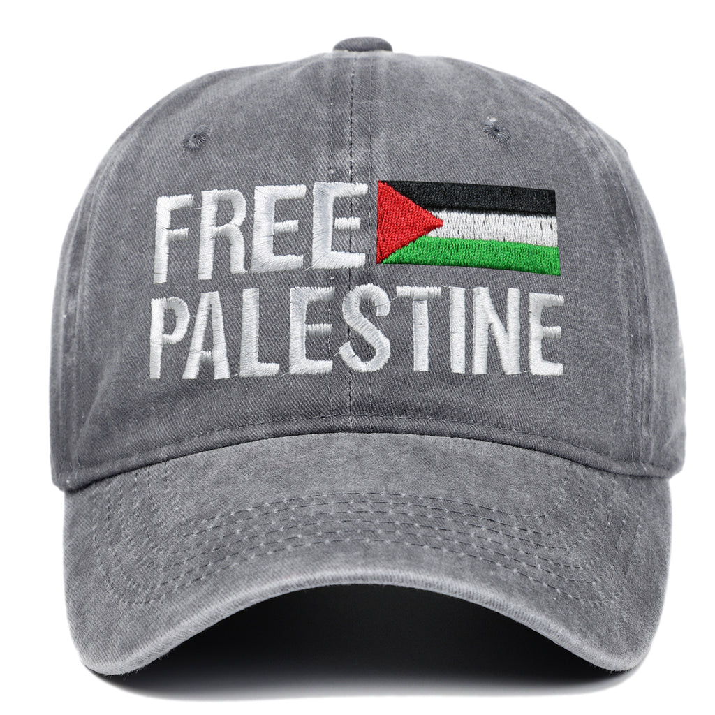 Baseball cap embroidered Palestinian retro dad hat
