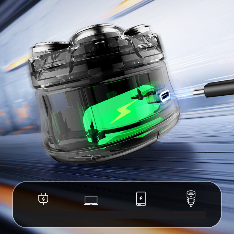 Full body wash 5-point shaver men's rechargeable shaver beard razor bald head machine