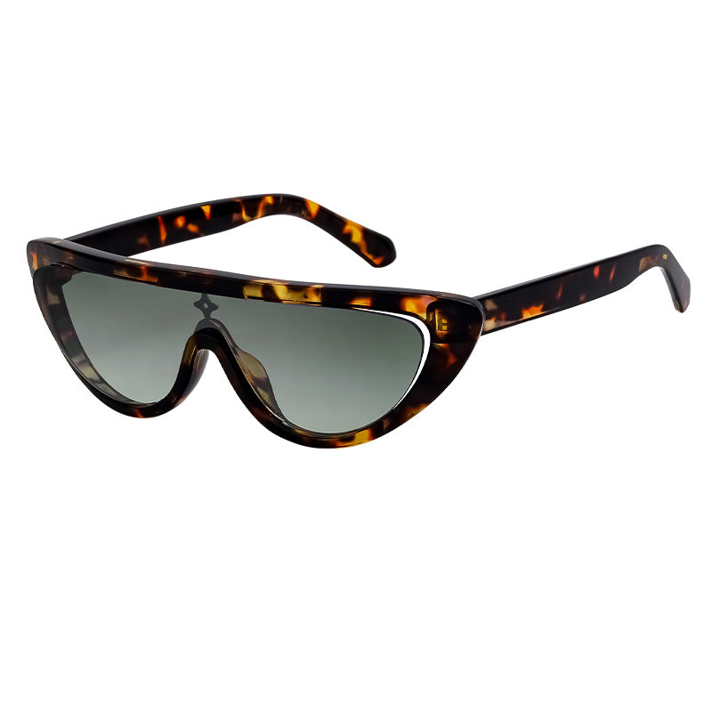 One-Piece Cat Eye Party Sunglasses Women  Luxury Brand Split CatEye Vintage Shield Shades Y2K Punk Trendy Eyewear For Lady