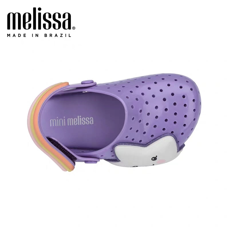 Mini Melissa Girls hole Sandals Fashion Slippers Children Beach Breathable Non-Slippery High Quality Summer Sandal