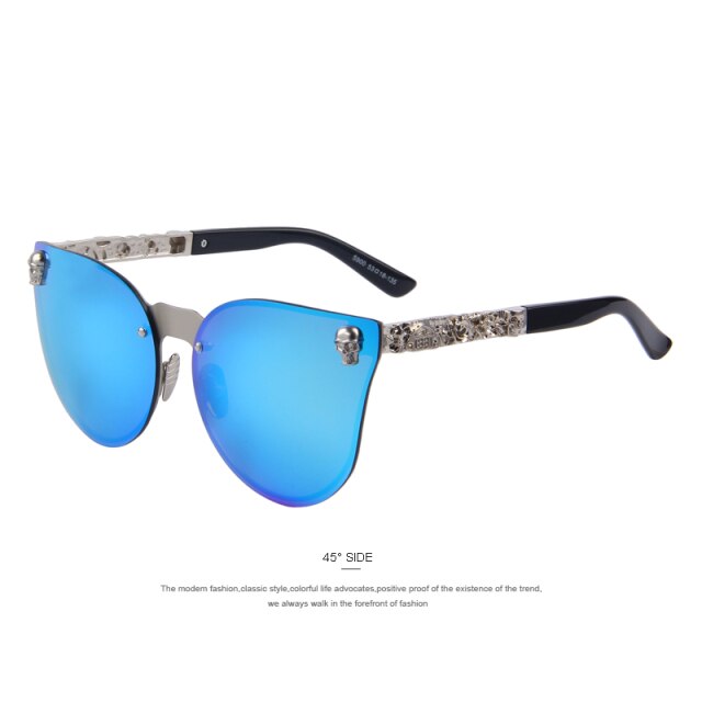 Women Gothic Eyewear Skull Frame Metal