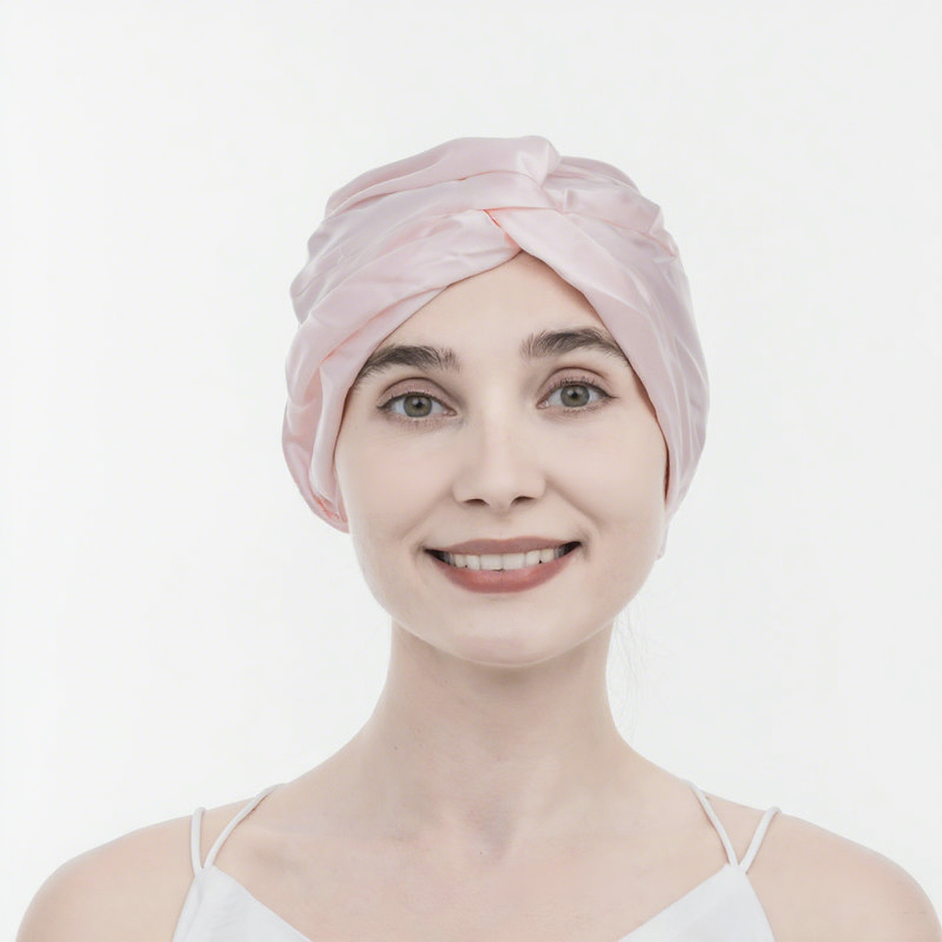 Twisted cross hat silk hair care headscarf hat confinement hat