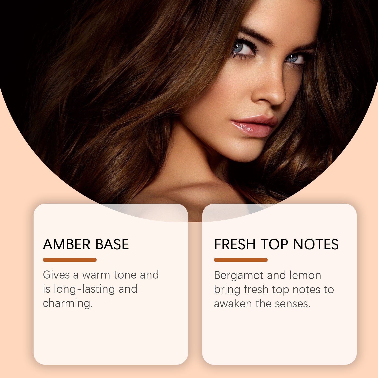 Roxelis Amber Cologne Classic Perfume, Lasting Fresh Fragrance Charm Amber Fresh Natural Fragrance Light Elegant Cologne