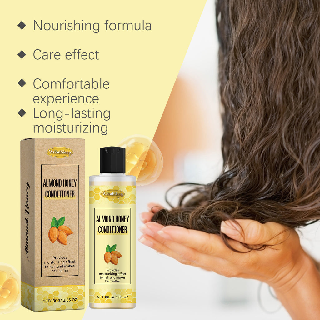 WoodSleep Almond Honey Conditioner Nourishes And Repairs Dry And Knotted Hair Ends To Restore Softness And Shine
