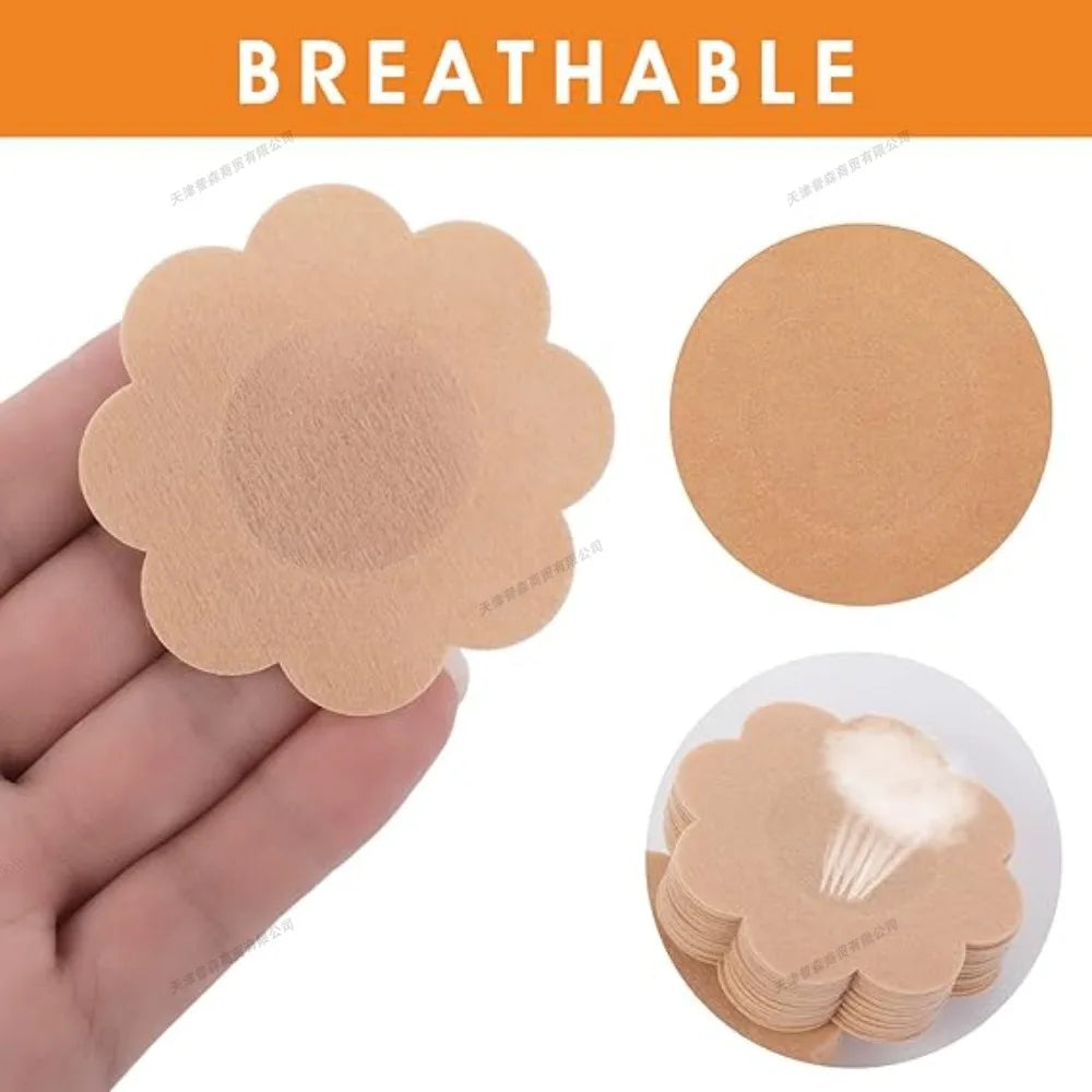 Nipple Covers for Women Bump Proof Exposure Proof Disposable Adhesive Nipple Pasties Stickers Women Lingerie Accessories